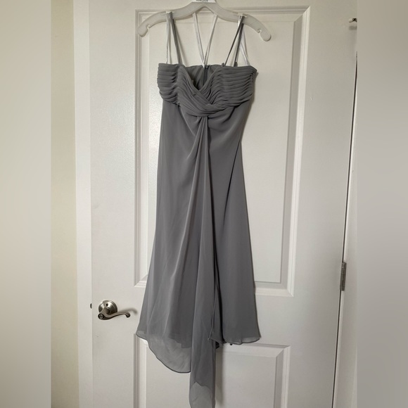 NWOT David’s Bridal Chiffon Strapless Dress Sz 2 - Picture 12 of 12